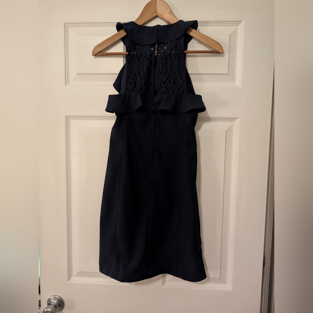 Lilly Pulitzer Britnee Stretch Shift Dress in True Navy Women's Size 2 - Picture 4 of 7